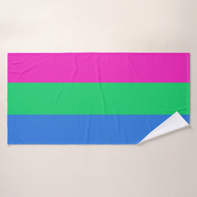 Bandera de orgullo polissexual (Toalla de baño)