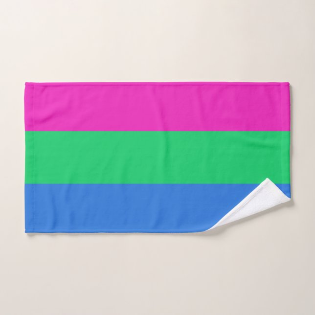 Bandera de orgullo polissexual (Toalla de mano)