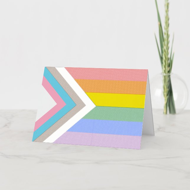 Bandera de orgullo Progreso de SlipperyJoe seis fr (Anverso)