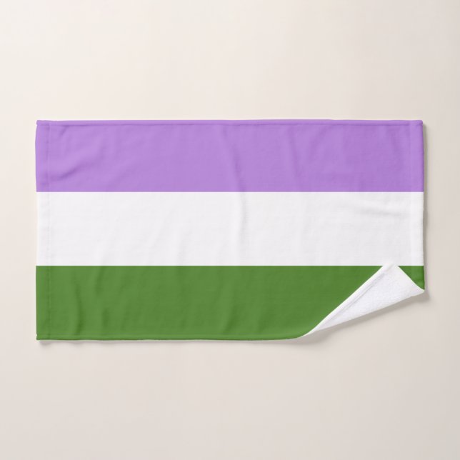 Bandera de Orgullo Queer (Toalla de mano)