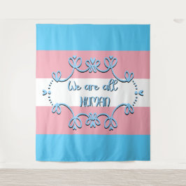 Bandera de Orgullo Transgénero Tapiz Somos Todos H