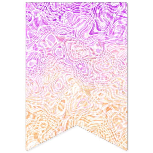 Bandera de orgullo Trixic abstracta boho ondulada  (Primera bandera)