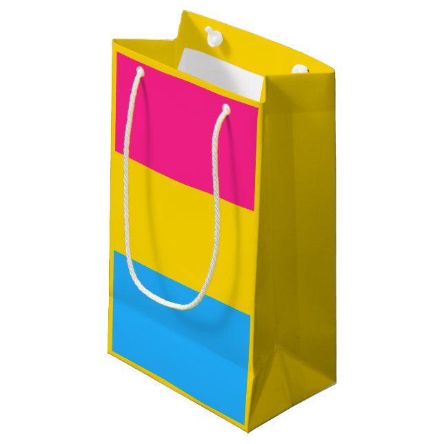 Bandera de pansexualidad pequeña bolsa de regalo (Angulo Anverso)