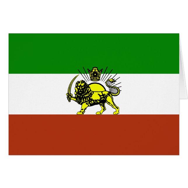 Bandera de Persia (Anverso (Horizontal))