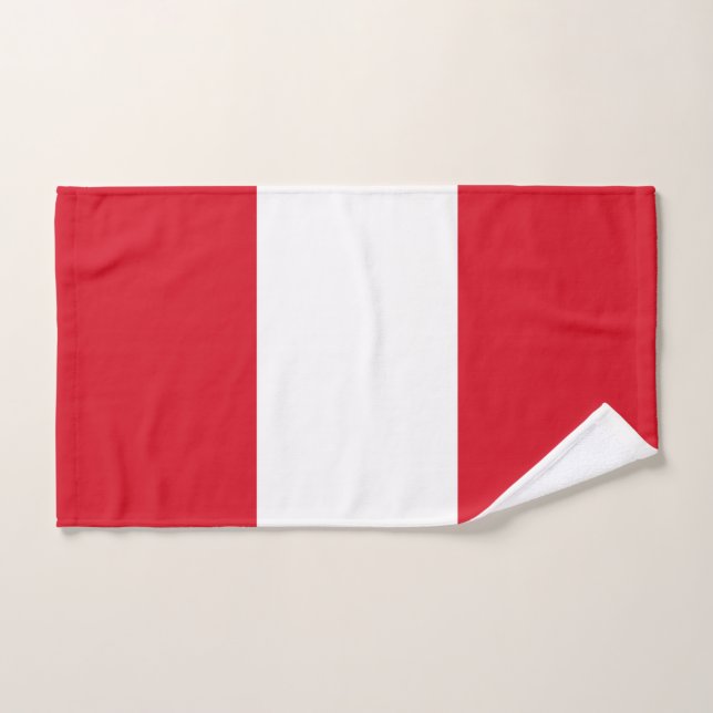 Bandera de Perú (Toalla de mano)