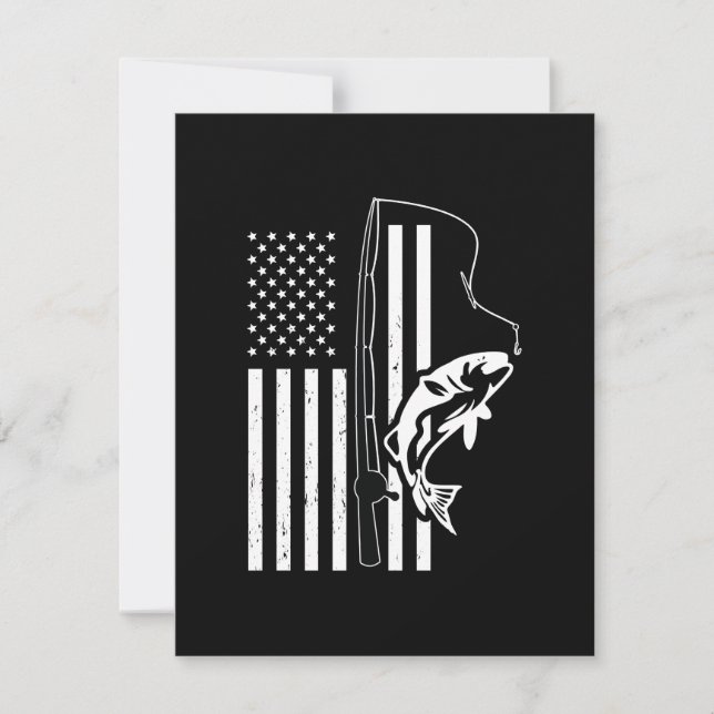 Bandera De Pesca De Estados Unidos Para El Pescado (Anverso)