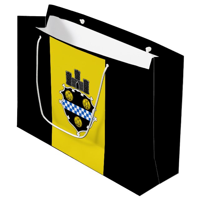 Bandera de Pittsburgh, Bolsa de Regalo Grande de P (Angulo Anverso)