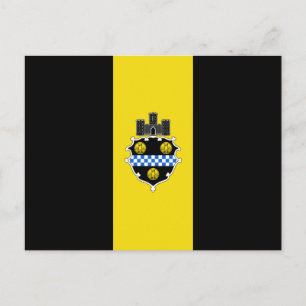 Bandera de Pittsburgh, tarjeta postal de Pennsylva
