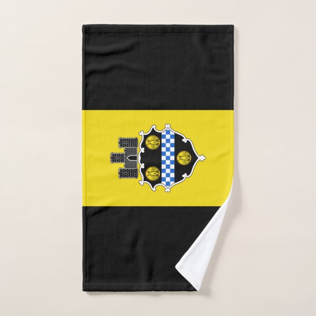 Bandera de Pittsburgh, toalla de mano de Pensilvan (Toalla de mano)