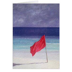 Bandera de playa - tormenta que advierte 1985