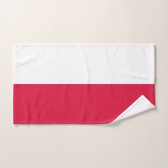 Bandera de Polonia (Toalla de mano)