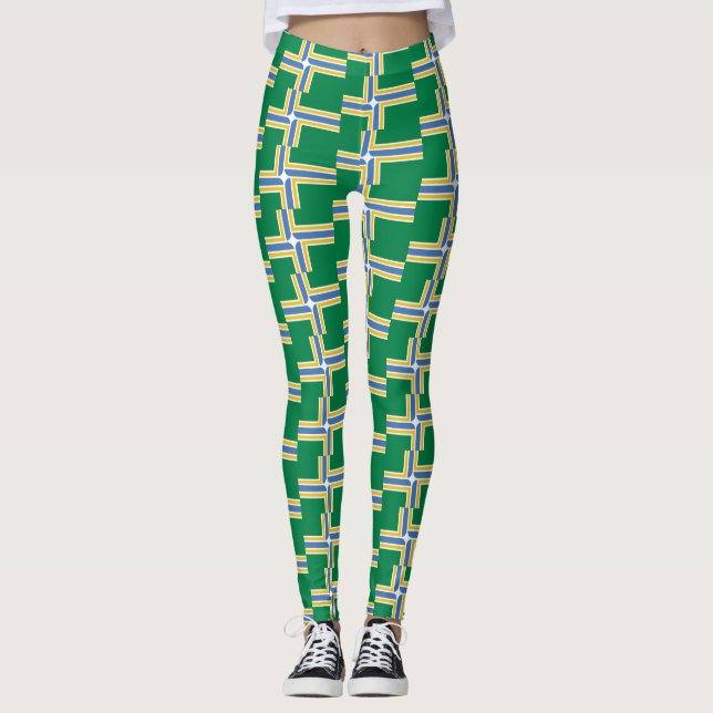 Bandera de Portland, Oregon Leggings (Anverso)