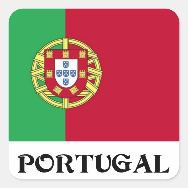 Bandera de Portugal Pegatina (Anverso)