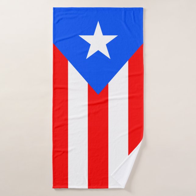 Bandera de Puerto Rico (Toalla de baño)