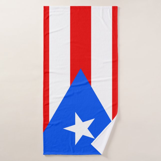 Bandera de Puerto Rico (Toalla de baño)