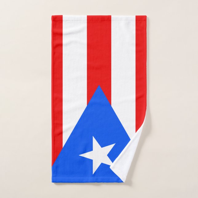 Bandera de Puerto Rico (Toalla de mano)