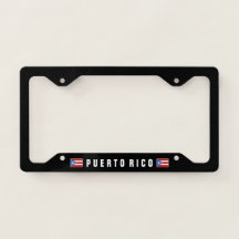 Bandera de Puerto Rico Auto: Negro