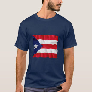 Bandera de Puerto Rico - camiseta oscura básica