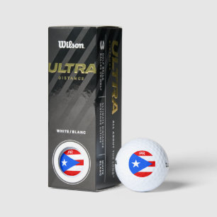 Bandera de Puerto Rico personalizado juego de bola