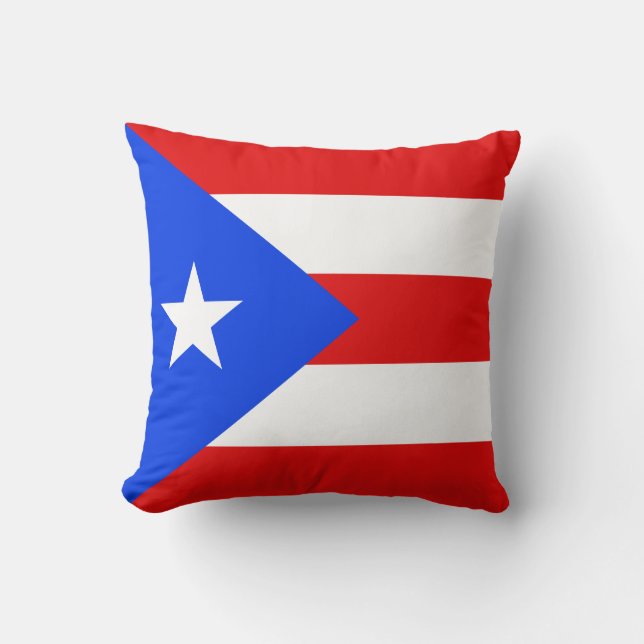 Bandera de Puerto Rico x almohada bandera (Anverso)