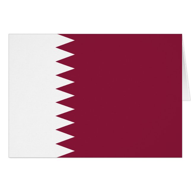 Bandera de Qatar (Anverso (Horizontal))