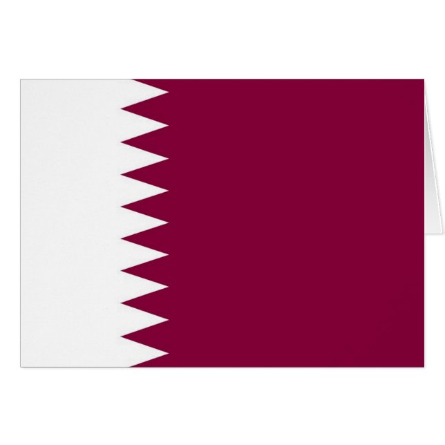 Bandera de Qatar (Anverso (Horizontal))