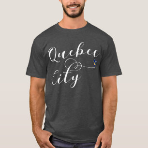 Bandera De Quebec En Camiseta De Corazón