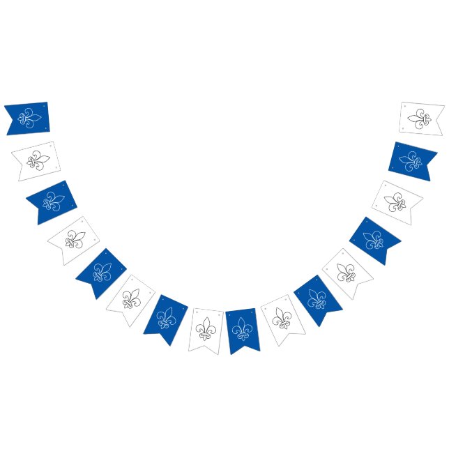 Bandera de Quebec flor de lis Delicado (Todo)