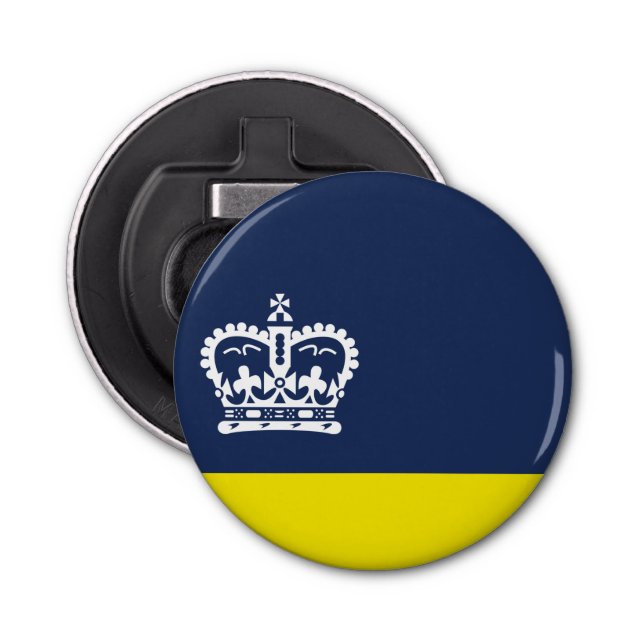 Bandera de Regina, abridor de botellas Saskatchewa (Anverso)