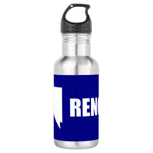 Bandera de Reno, botella de agua de Nevada