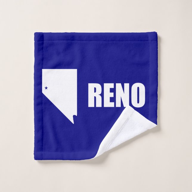 Bandera de Reno, Nevada Wash Cloth (Toallita)