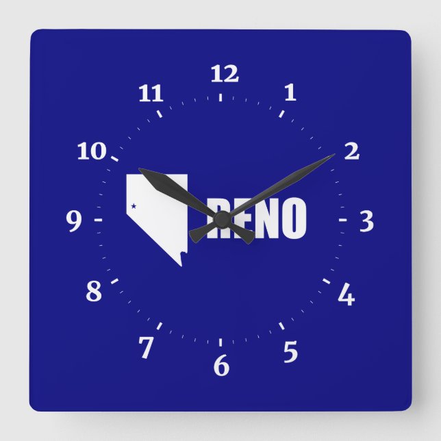 Bandera de Reno, Reloj del Muro de Nevada (Anverso)