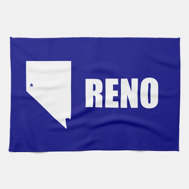 Bandera de Reno, toalla de Nevada (Horizontal)