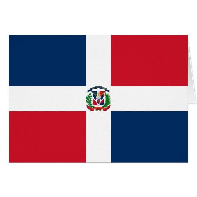 Bandera de República Dominicana (Anverso (Horizontal))