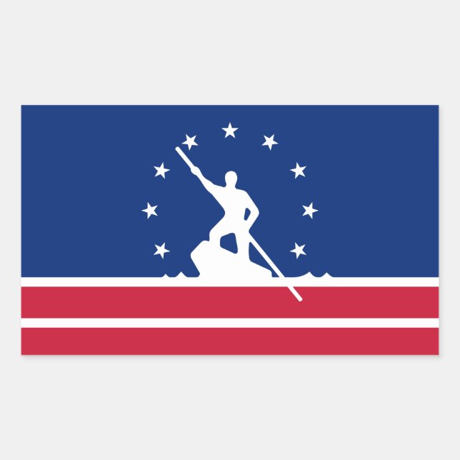 Bandera de Richmond, Pegatina rectangular de Virgi (Anverso)