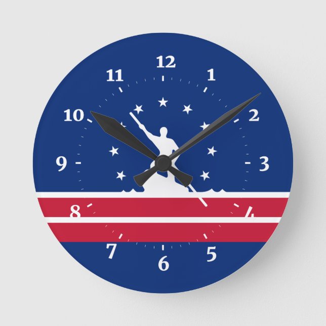 Bandera de Richmond, reloj de pared de Virginia Sq (Anverso)