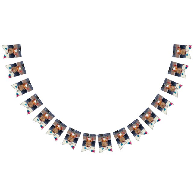 Bandera de Rockin Santa Bunting - MERRY NAVIDAD (Todo)