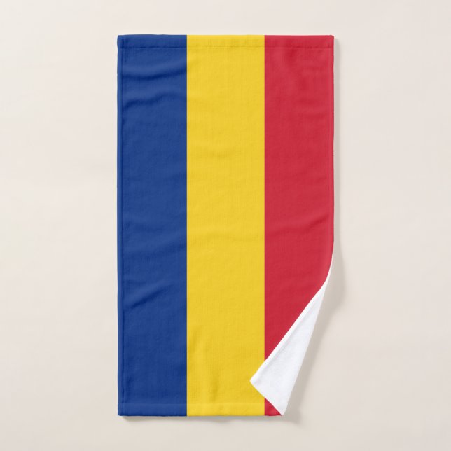 Bandera de Rumania (Toalla de mano)