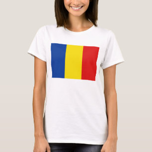 Bandera de Rumania x Mapa camiseta