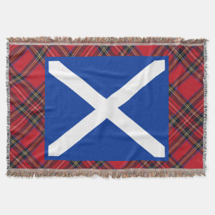 Bandera de Saltire del escocés de la manta del
