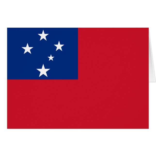 Bandera de Samoa (Anverso (Horizontal))