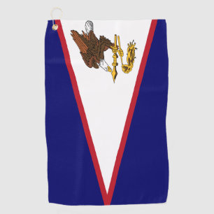 Bandera de Samoa Americana Toalla de Golf