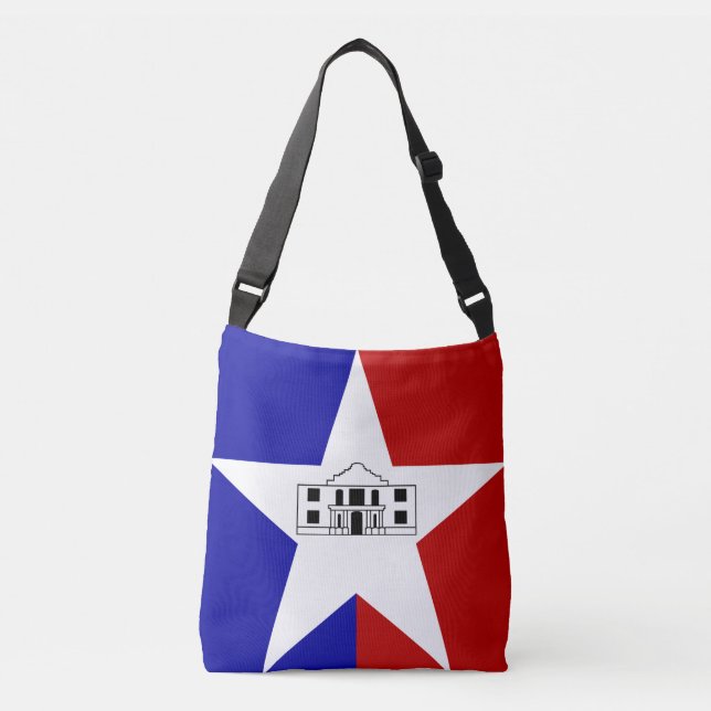 Bandera de San Antonio, Bolsa de Crossbody de Texa (Anverso)