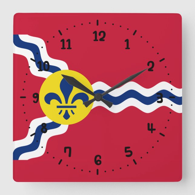 Bandera de San Luis, reloj de pared de la plaza de (Anverso)