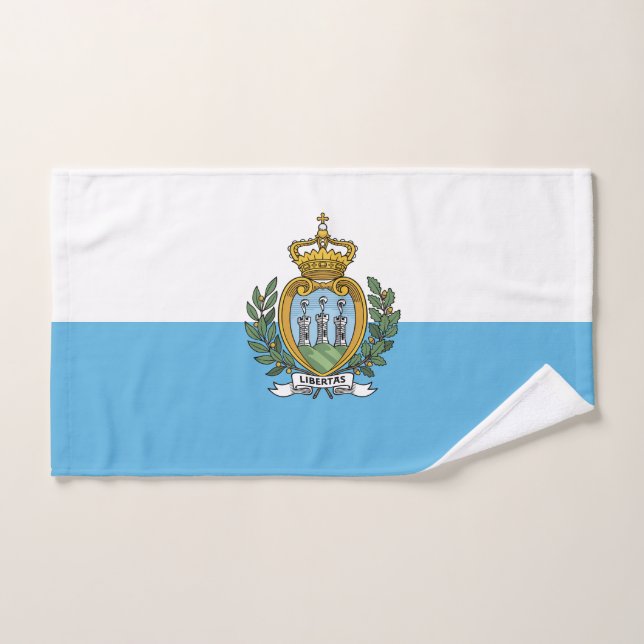Bandera de San Marino (Toalla de mano)