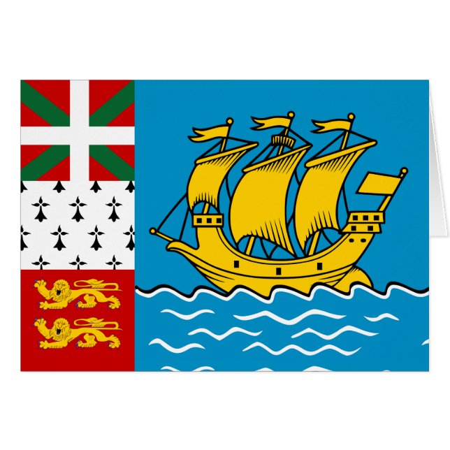 Bandera de San Pedro y Miquelón (Anverso (Horizontal))