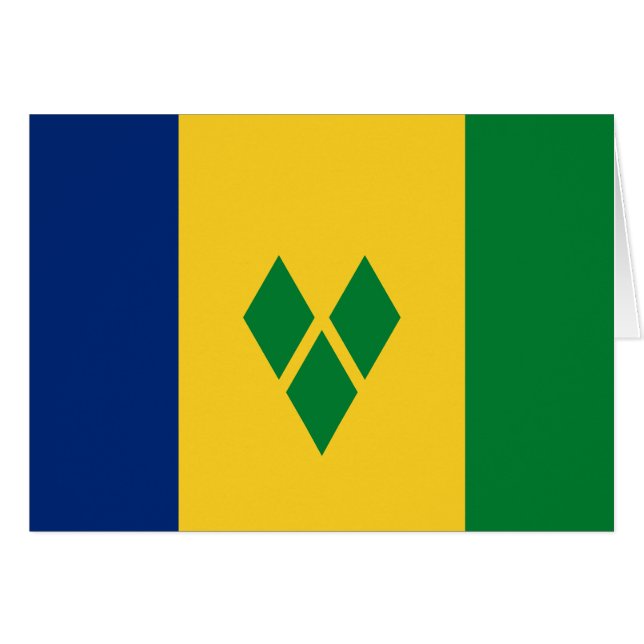 Bandera de San Vicente (Anverso (Horizontal))