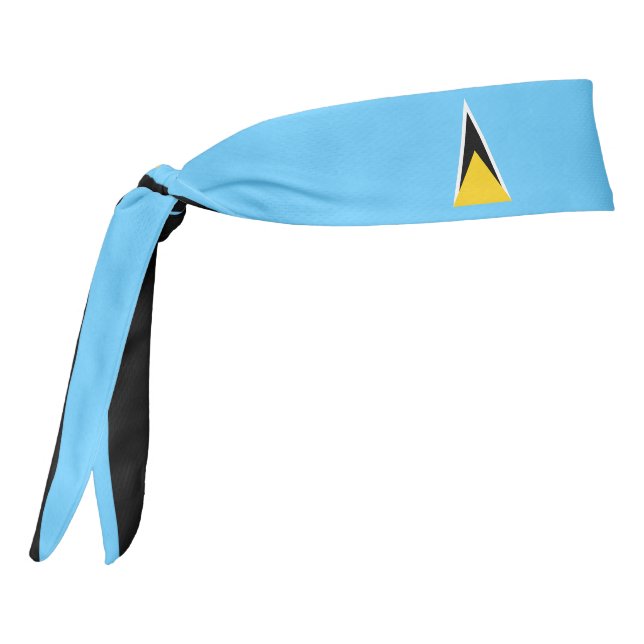 Bandera de Santa Lucía Elegante Patriótico (Girar 270)