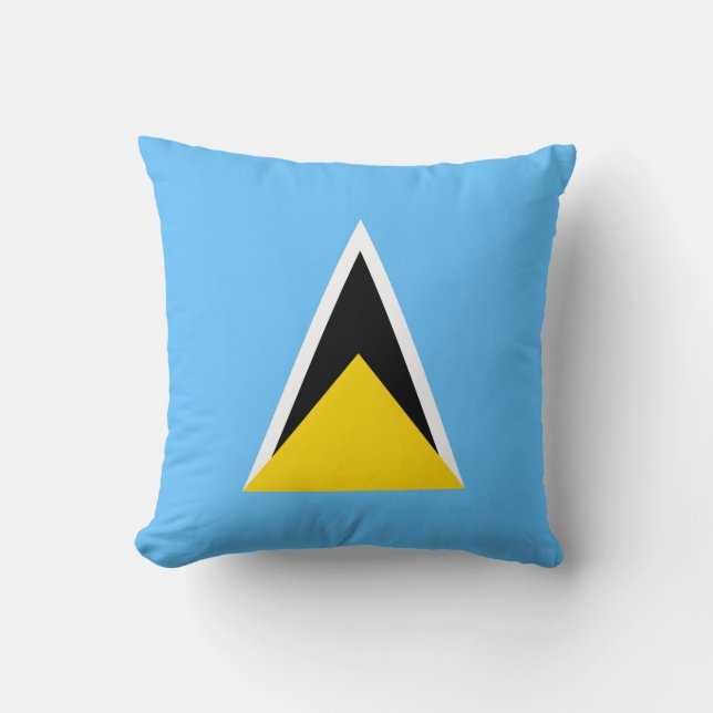 Bandera de Santa Lucía x Almohada de bandera (Anverso)