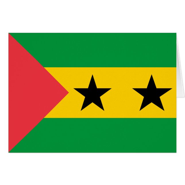 Bandera de Santo Tomé y Príncipe (Anverso (Horizontal))